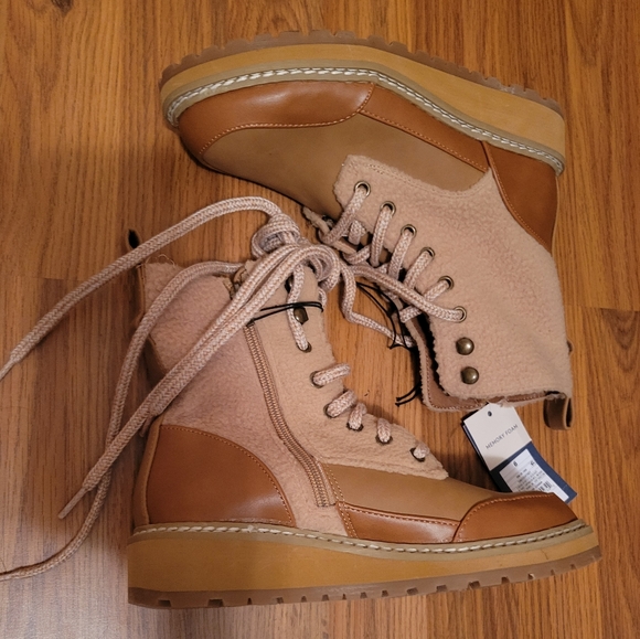 🎯nwt universal thread cognac courtney lace up boot - Picture 8 of 10